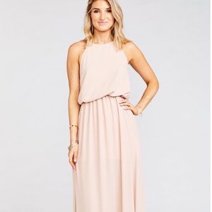 Show Me Your Mumu Heather Halter Dress Large